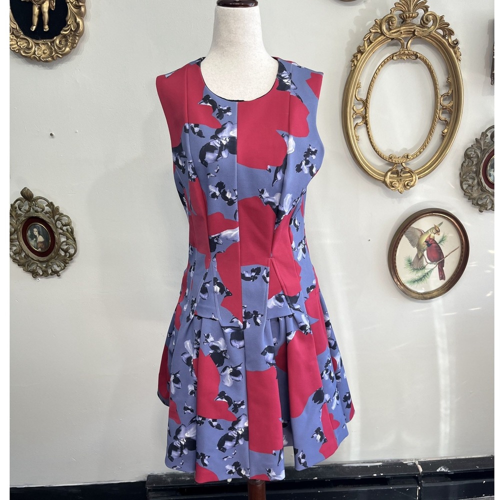 Thakoon Addition Floral Fit & Flare Mini Dress